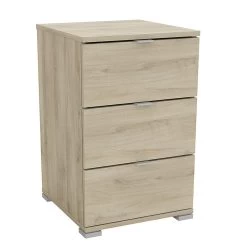 Demeyere Table De Chevet 3 Tiroirs Perfect Naturel