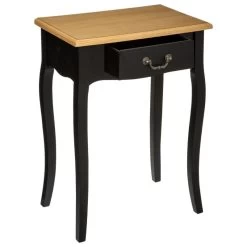 Table De Chevet Chrysa Noire Atmosphera -Décoration De Meubles table de chevet chrysa noire atmosphera 5