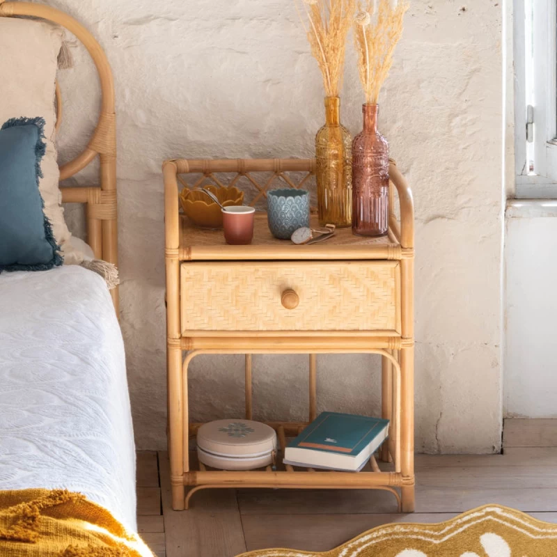 ATMOSPHERA Table De Chevet Rotin Aoni Atmopshera 9 ATMOSPHERA Table De Chevet Rotin Aoni Atmopshera – Image 7