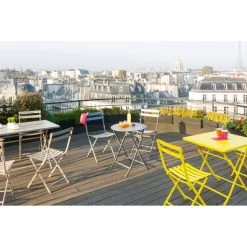 Table Ronde Pliante Greensboro 2p Graphite Hespéride 11 Table Ronde Pliante Greensboro 2p Graphite Hespéride -Décoration De Meubles table de jardin ronde hesperide 60cm greensboro graphite 3