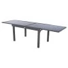 Table Rectangulaire Ext. Verre Piazza 10 P. Graphite Hespéride -Décoration De Meubles table piazza extensible 10 personnes anthracite graphite hesperide