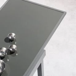 Table Rectangulaire Ext. Verre Piazza 10 P. Graphite Hespéride -Décoration De Meubles table piazza extensible 10 personnes anthracite graphite hesperide 2