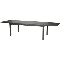 Table Rectangulaire Extensible Piazza 12 P. Graphite Hespéride -Décoration De Meubles table rectangulaire extensible piazza 12 personnes graphite hesperide 4