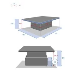 Table Relevable Moorea Terre Ombre Hespéride -Décoration De Meubles table relevable moorea terre d ombre hesperide 5