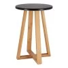 Tabouret Avec Pieds En Bambou & Plateau Noir -Décoration De Meubles tabouret avec pieds en bambou plateau noir