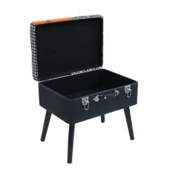 Tabouret Coffre Valise Patchwork Sur Pieds -Décoration De Meubles tabouret coffre valise patchwork sur pieds 2