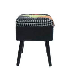 Tabouret Coffre Valise Patchwork Sur Pieds -Décoration De Meubles tabouret coffre valise patchwork sur pieds 5