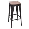 Tabouret De Bar Noir Joris GM Atmosphera -Décoration De Meubles tabouret de bar joris gm atmosphera