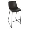 Tabouret De Bar Simili Noir Lois Atmosphera -Décoration De Meubles tabouret de bar simili noir lois atmosphera