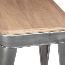 Tabouret Haut Joris Métal Gris Atmosphera -Décoration De Meubles tabouret haut joris metal gris atmosphera 1