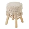 Tabouret Macramé Atmosphera -Décoration De Meubles tabouret macrame atmosphera