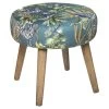 Tabouret Motifs Jungle H40 Sango Atmosphera -Décoration De Meubles tabouret motifs jungle h40 sango atmosphera