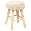 Tabouret Suzette Beige Atmosphera -Décoration De Meubles tabouret suzette beige atmosphera
