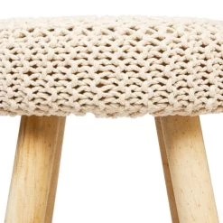 Tabouret Suzette Beige Atmosphera -Décoration De Meubles tabouret suzette beige atmosphera 2