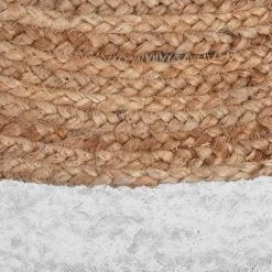 Tapis En Jute Bord Blanc D120 Atmosphera -Décoration De Meubles tapis en jute bord blanc d120 atmosphera 2