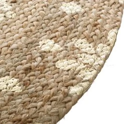 Tapis En Jute Rond Shine Atmosphera -Décoration De Meubles tapis en jute rond shine atmosphera 3