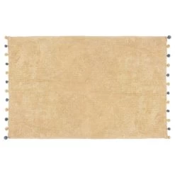 Tapis Enfant 100x150 Beige à Pompons Atmosphera