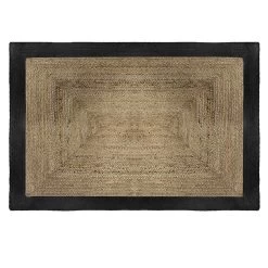 Tapis Jute Naturel Bord Noir 120x170 Atmosphera