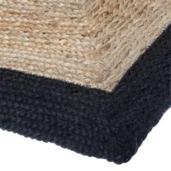 Tapis Jute Naturel Bord Noir 120x170 Atmosphera -Décoration De Meubles tapis jute naturel bord noir 120x170 atmosphera 3