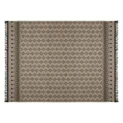 Tapis Rectangulaire Jute Noir Oasis 160x230 Atmosphera
