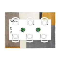 Tapis Rectangulaire Relief Abstrait 160x230 Atmosphera -Décoration De Meubles tapis rectangulaire relief abstrait 160x230 atmosphera 3