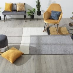 Tapis Rectangulaire Relief Abstrait 160x230 Atmosphera -Décoration De Meubles tapis rectangulaire relief abstrait 160x230 atmosphera 5