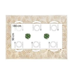 Tapis Rectangulaire Relief Feuille 160x230 Atmosphera -Décoration De Meubles tapis rectangulaire relief feuille 160x230 atmosphera 1 3
