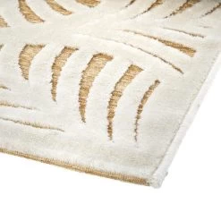 Tapis Rectangulaire Relief Feuille 160x230 Atmosphera -Décoration De Meubles tapis rectangulaire relief feuille 160x230 atmosphera 1 4