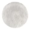 Tapis Rond 90 Cm Fausse Fourrure Blanche Atmosphera -Décoration De Meubles tapis rond 90 cm fausse fourrure blanche atmosphera