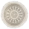 Tapis Rond à Franges D120 Cm Etnik Atmosphera -Décoration De Meubles tapis rond a franges d120 cm etnik atmosphera