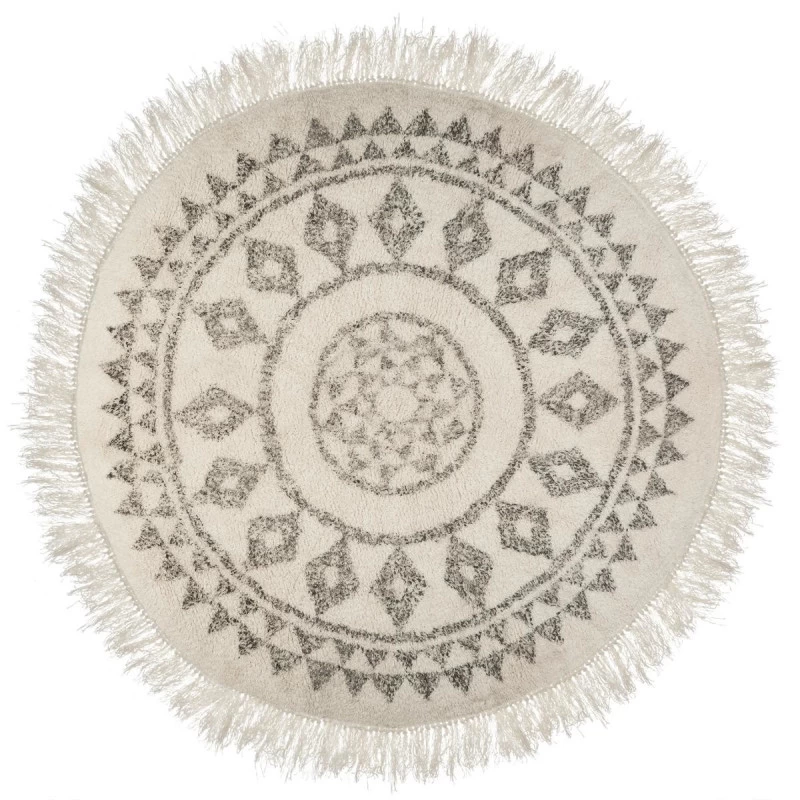 Tapis Rond à Franges D120 Cm Etnik Atmosphera 3 Tapis Rond à Franges D120 Cm Etnik Atmosphera