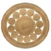 Tapis Rond Ajouré En Jute Atmosphera -Décoration De Meubles tapis rond ajoure en jute atmosphera