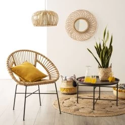 Tapis Rond Ajouré En Jute Atmosphera -Décoration De Meubles tapis rond ajoure en jute atmosphera 2