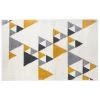 Tapis Triangle 120x170 Ilan Moutarde Atmosphera -Décoration De Meubles tapis triangle 120x170 ilan moutarde atmosphera