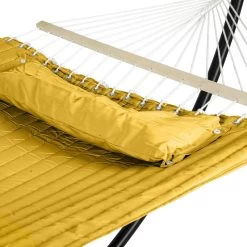 Toile De Hamac Matelassé Akio Jaune Sans Pied Hespéride -Décoration De Meubles toile de hamac matelasse akio jaune sans pied hesperide 1