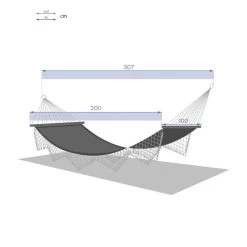 Toile Hamac Rialto Curry 2 M Hespéride -Décoration De Meubles toile hamac rialto curry 2 hesperide 2