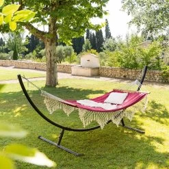 Toile Hamac Rialto Framboise 2 M Hespéride -Décoration De Meubles toile hamac rialto framboise 2 m hesperide 1