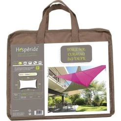 Toile Solaire 3x2m Curacao Taupe Hespéride -Décoration De Meubles toile solaire rectangulaire 2x3m luxe hesperide curacao taupe 2