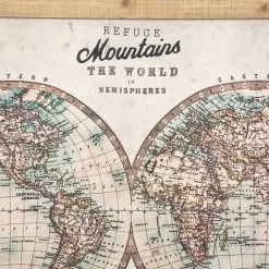 Toile Suspendue Monde Wild 100x78 Atmosphera -Décoration De Meubles toile suspendue monde wild 100x78 atmosphera 3