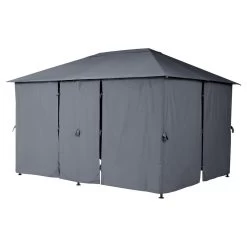 Tonnelle 3x4 M Santorini Gris Ardoise Hespéride -Décoration De Meubles tonnelle hesperide santorini gris 2
