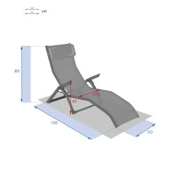 Transat 2 Positions Olive / Graphite Decima Hespéride -Décoration De Meubles transat 2 positions olive graphite decima hesperide 6