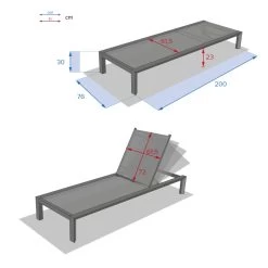 Transat Evasion Anthracite/graphite Hespéride -Décoration De Meubles transat evasion anthracite graphite hesperide 3