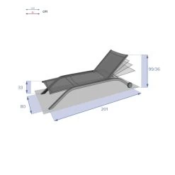 Transat Milenio émeraude Et Graphite Hespéride -Décoration De Meubles transat milenio emeraude et graphite hesperide 3