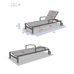 Transat Ocala Inclinable Noisette/blanc Hespéride -Décoration De Meubles transat ocala inclinable noisetteblanc hesperide 5