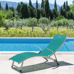 Transat Samba Pliable Et Empilable émeraude Hespéride -Décoration De Meubles transat samba pliable et empilable coloris emeraude hesperide 2