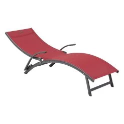 Transat Samba Pliable Grenade/graphite Hespéride -Décoration De Meubles transat samba pliable grenadegraphite hesperide 2