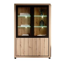 Vitrine 2 Portes + 2 Portes Vitrées Dijon -Décoration De Meubles vitrine 2 portes 2 portes vitrees dijon 1 3