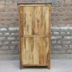 Vitrine 2 Portes Bois De Manguier Et Métal 15 Vitrine 2 Portes Bois De Manguier Et Métal -Décoration De Meubles vitrine 2 portes bois de manguier et metal 1 6