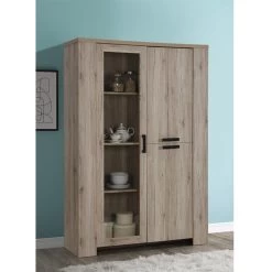 Vitrine 3 Portes Olivier -Décoration De Meubles vitrine 3 portes olivier 2